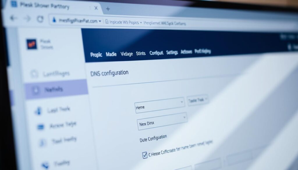 configurar DNS no Plesk