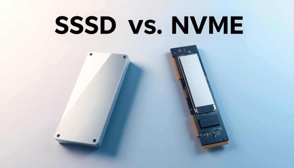 diferença entre SSD e NVMe na hospedagem de sites