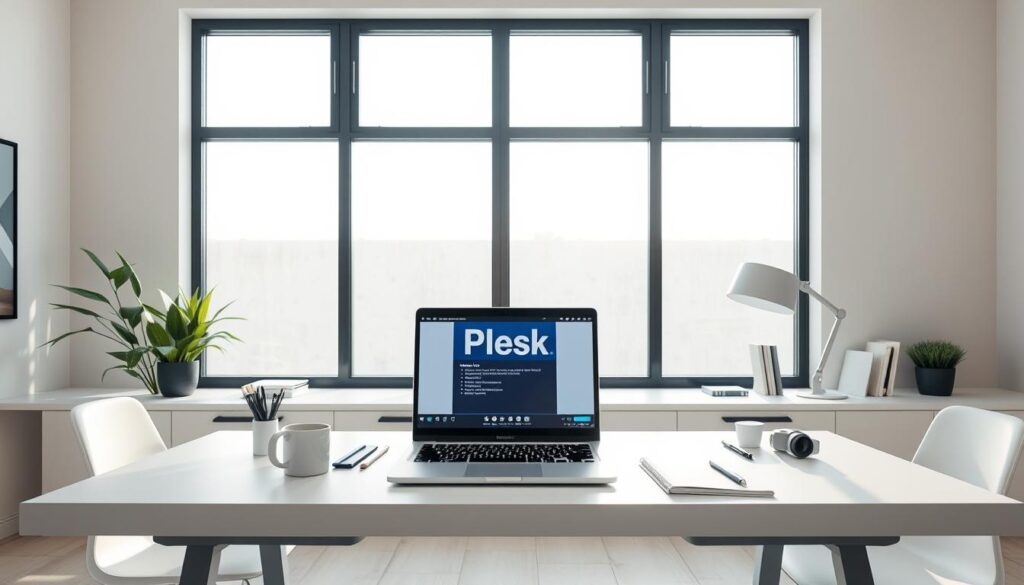 gerenciar contas de e-mail no Plesk